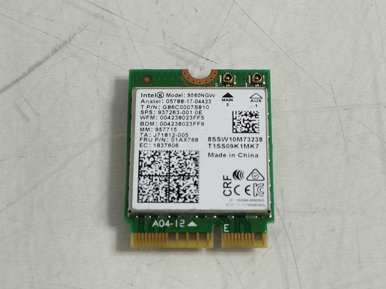 Lenovo 01AX768 AC-9560NGW 802.11ac M.2 WiFi Card + Bluetooth 5.1