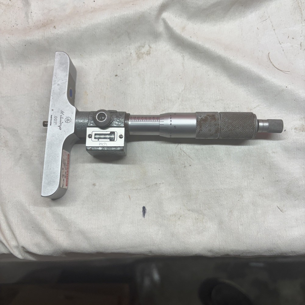 Mitutoyo Dial Groove Micrometer 0.001 Resolution with Indicator