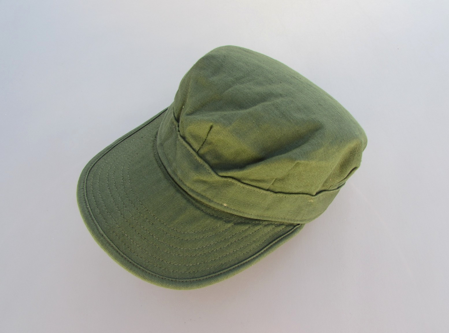 ORIGINAL VIETNAM 1957 MAAG SPECIAL FORCES M1952 OG-107 UTILITY UNIFORM CAP LAOS