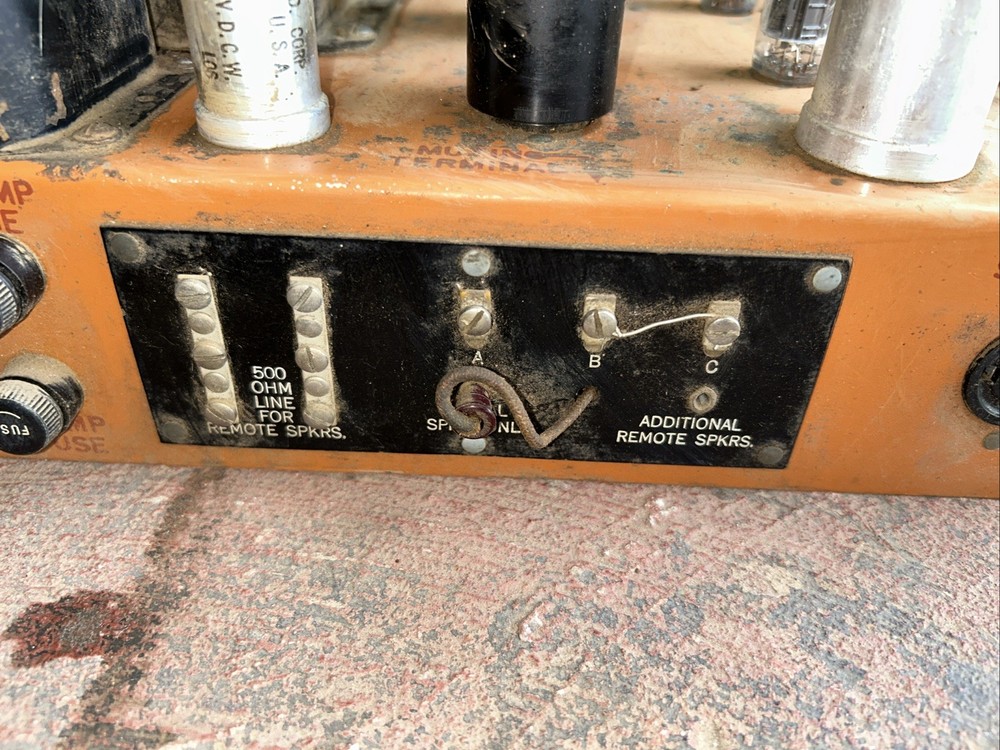 Rock-ola 1432 1434 Amplifier As-Is untested