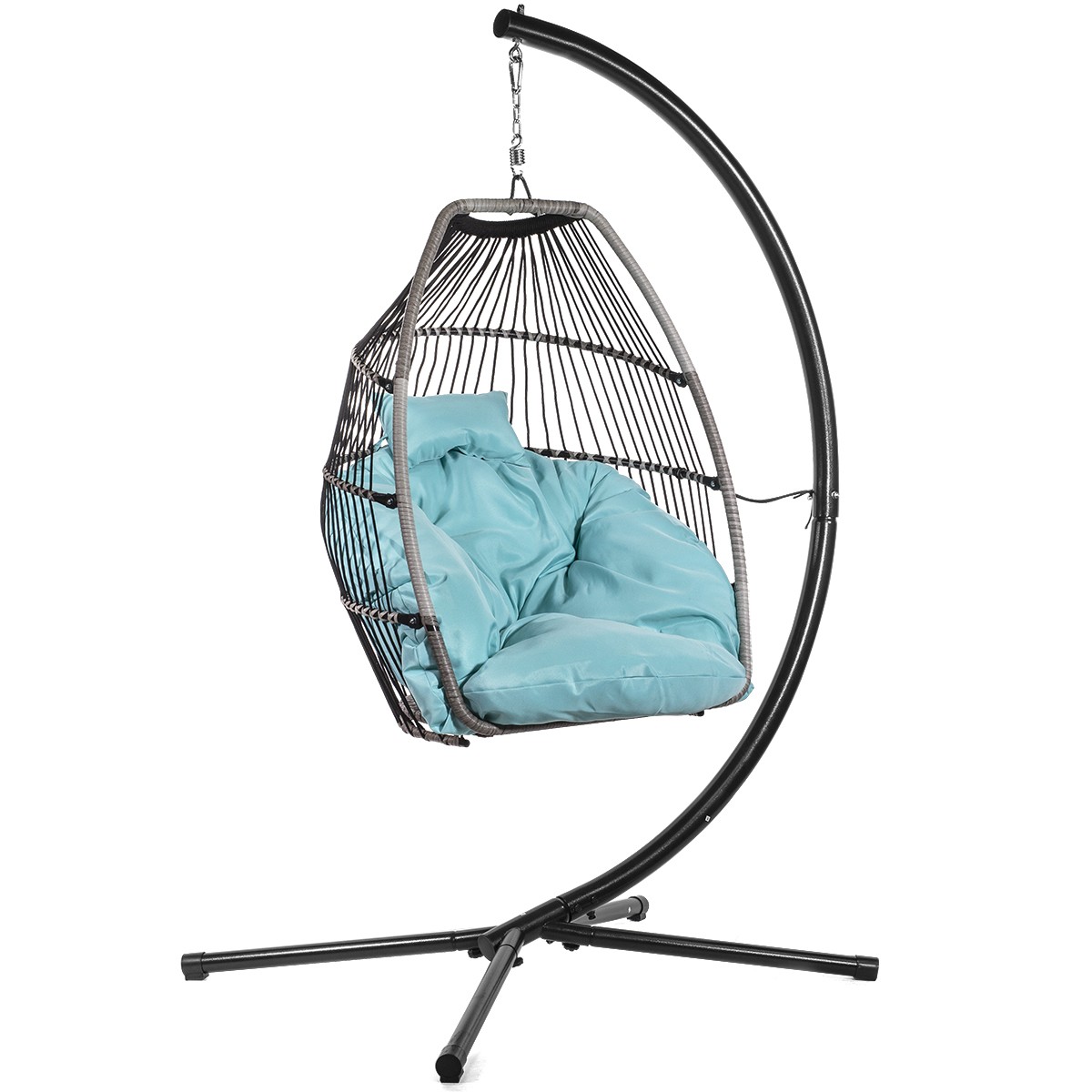 Barton Soft Cushion Hanging Egg Chair Garden Home Indoor Outdoor Patio Balcony