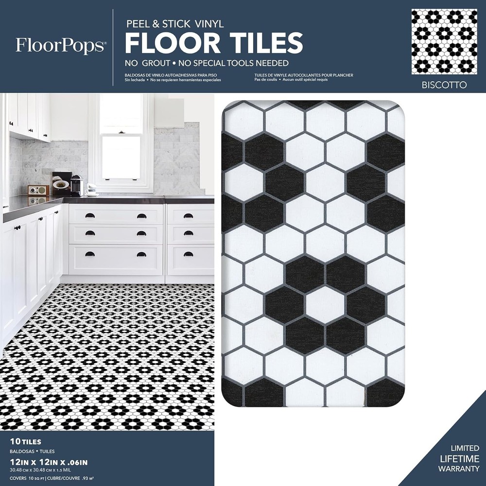 Peel And Stick Floor Tiles Biscotto