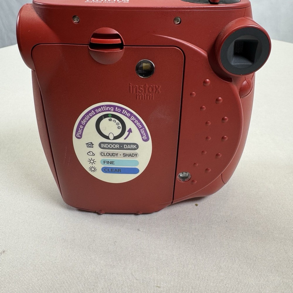 Fujifilm Instax Mini Instant Camera (RED) Untested But Powers On