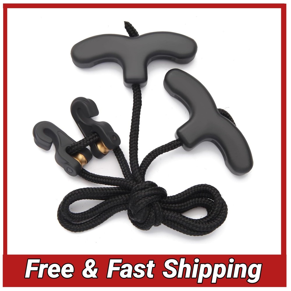 Crossbow Cocking Rope Device Pull Cord Double Handle String Puller Cocker Tool