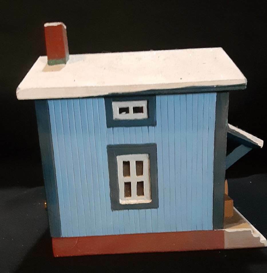 Lighted HO SCALE GENERAL MERCHANDISE STORE WOOD MODEL Handcrafted Cornwall NY