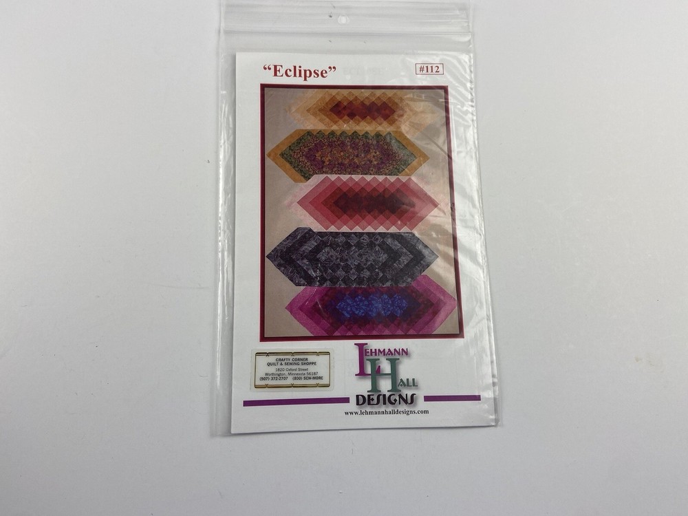ECLIPSE Quilted table runner pattern Lehmann Hall Designs 112