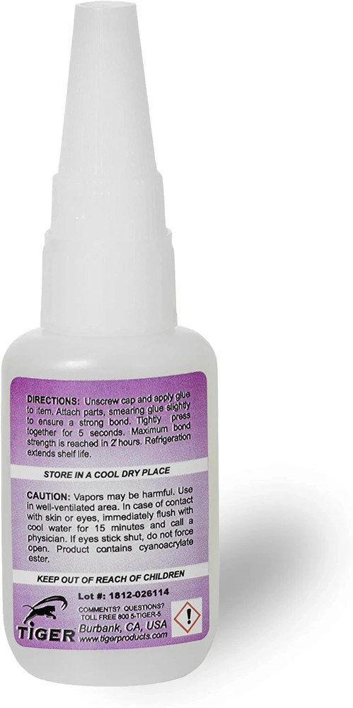 Tiger Glue for Billiard Pool Cue Tips 1 oz