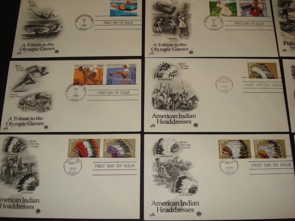 PCS POSTAL COMMEMORATIVE #2496//2615 (6) DIFF. SE-TENANT FDC UNADDRESSED SETS