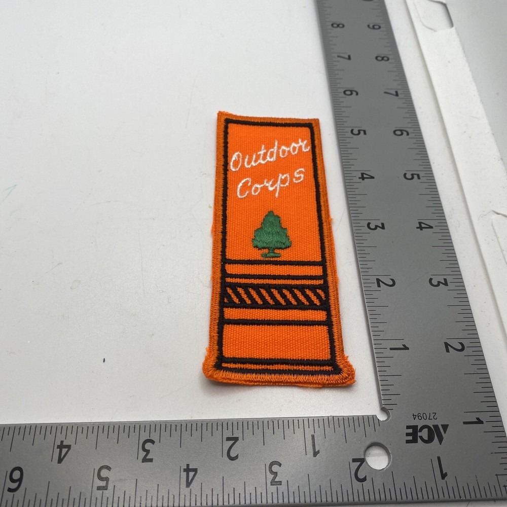 Outdoor Corps Embroidered Patch Orange 60C-789D