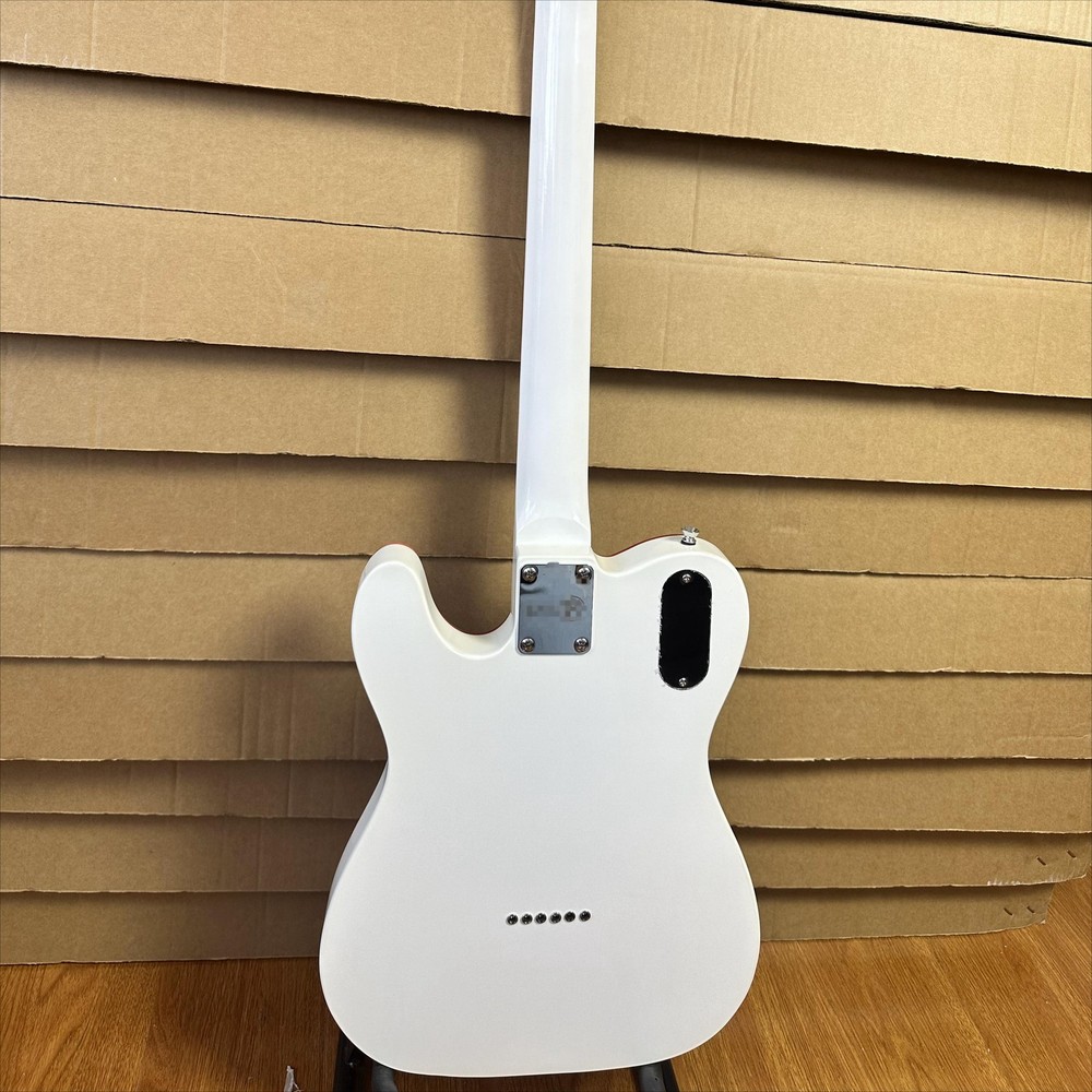 TL John 5 Ghost Arctic White Electric Guitar Fixed Bridge HH Pickups 6Strings