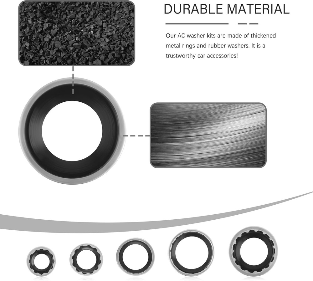 45PCS ,Versatile AC Seal Kit for Fixing Car Air Conditioning Compressor,Bumpe...