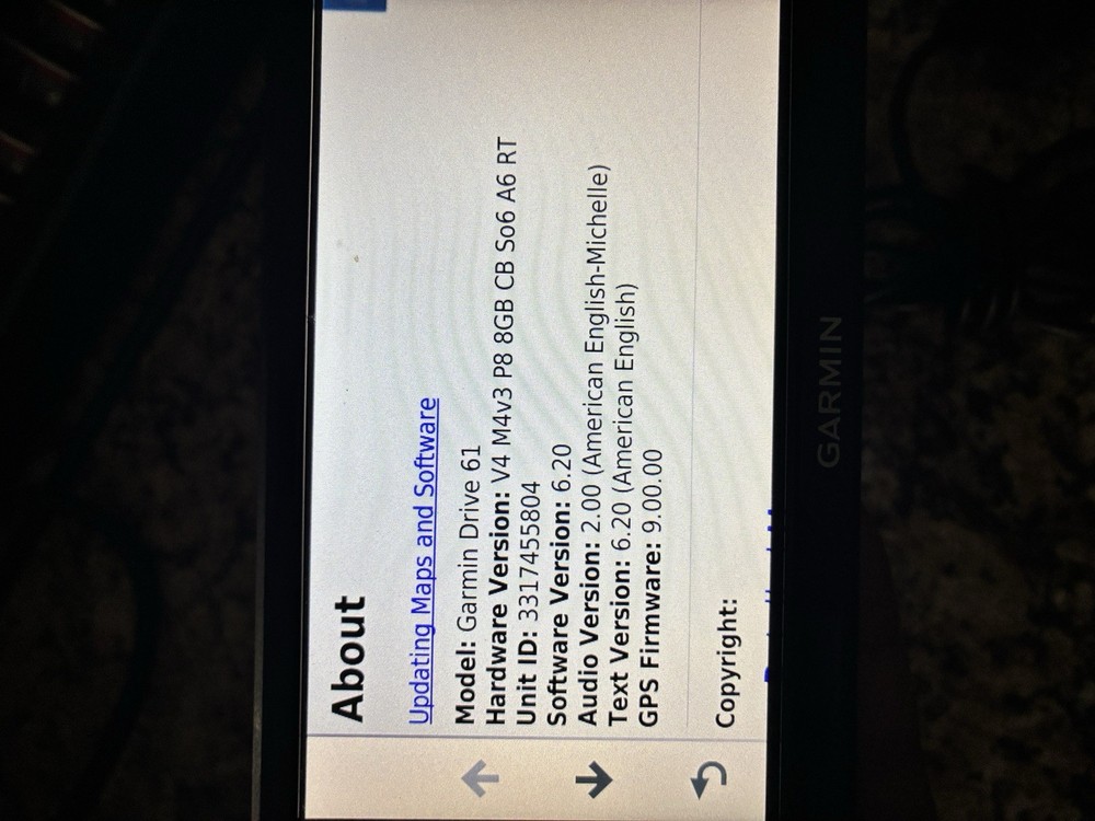 Garmin Drive 61 LM GPS touchscreen Tested Working