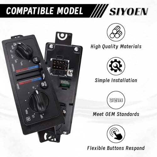 599199 Heater A/C Dual Climate Control Module Compatible with 2000-2005 Buick