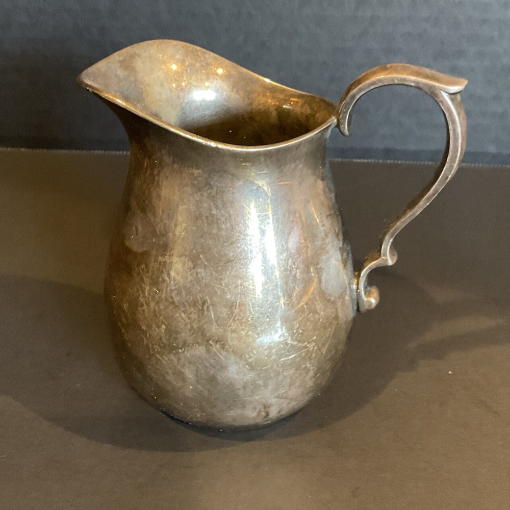 Reed & Barton 966 Silverplate Pitcher Creamer 4.5" Original Label