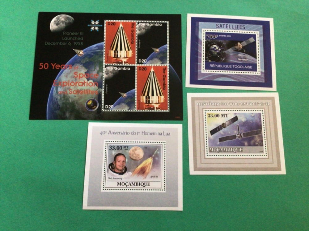 Telecommunications &  Space Exploration 4 mint never hinged stamps sheet A17205