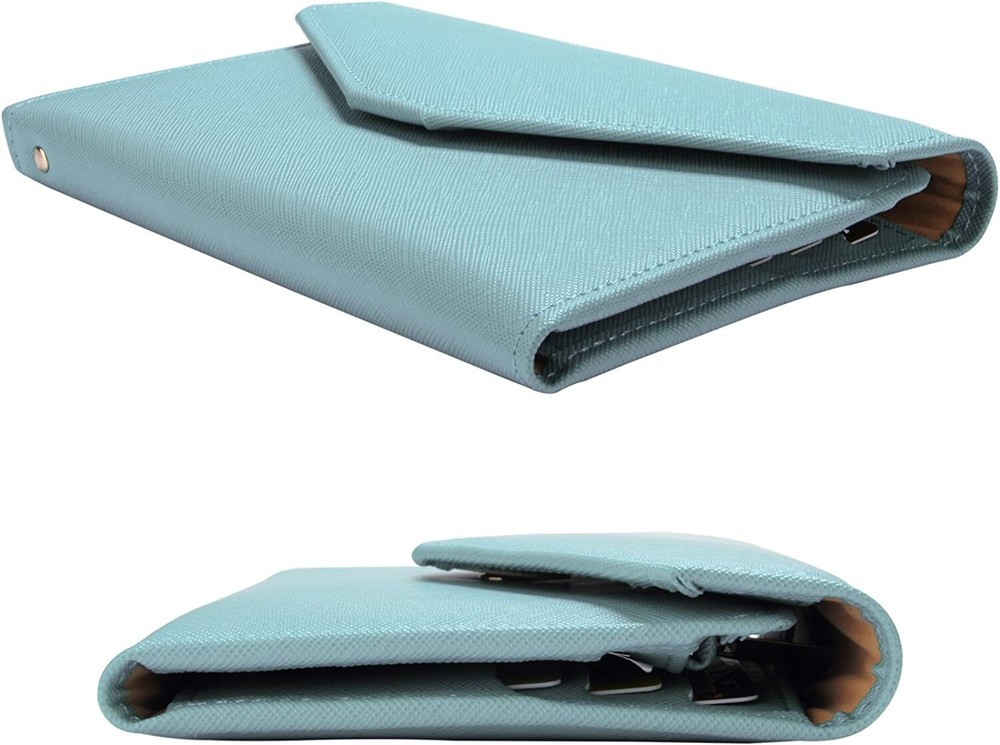 Multi-purpose Rfid Blocking Travel Passport Wallet Tri-fold Document (Blue)