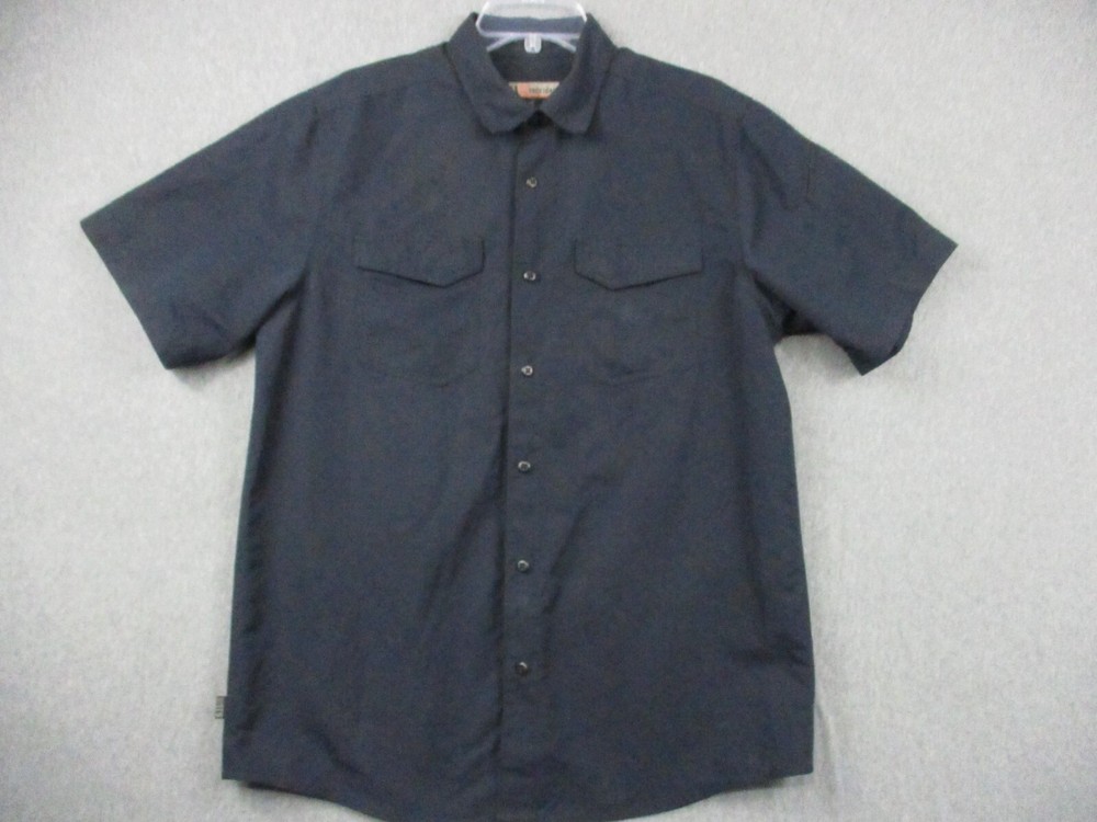 511 Tactical Shirt Medium Navy Blue Button Down Logo