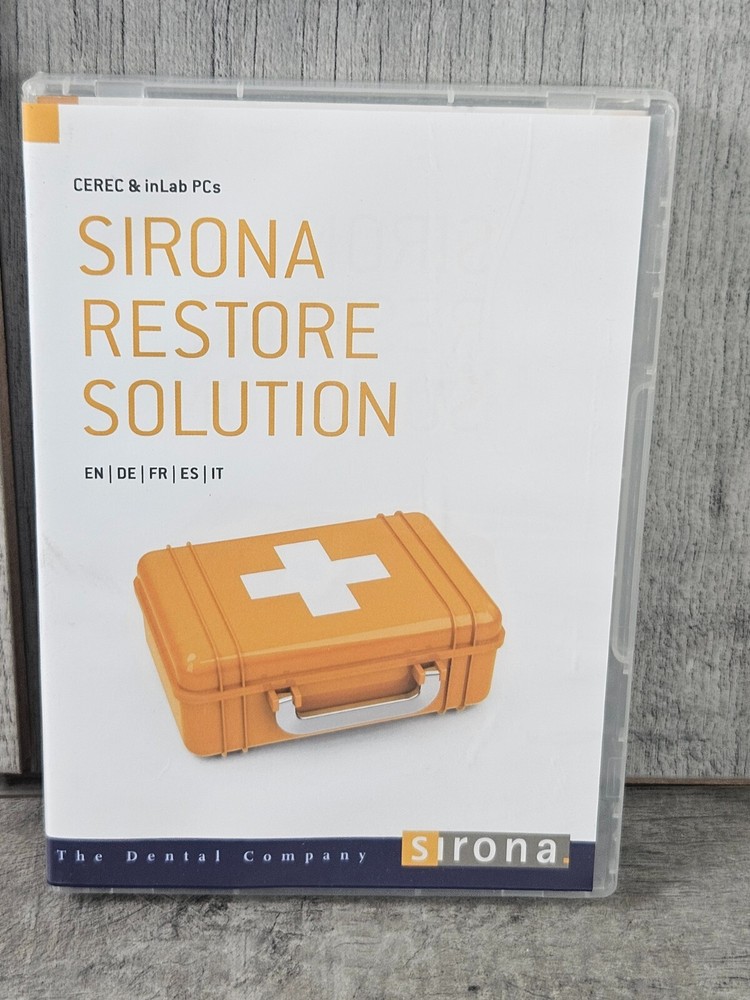 SIRONA CEREC inLab RESTORE SOLUTION DVD V1.0 Dental Dentistry