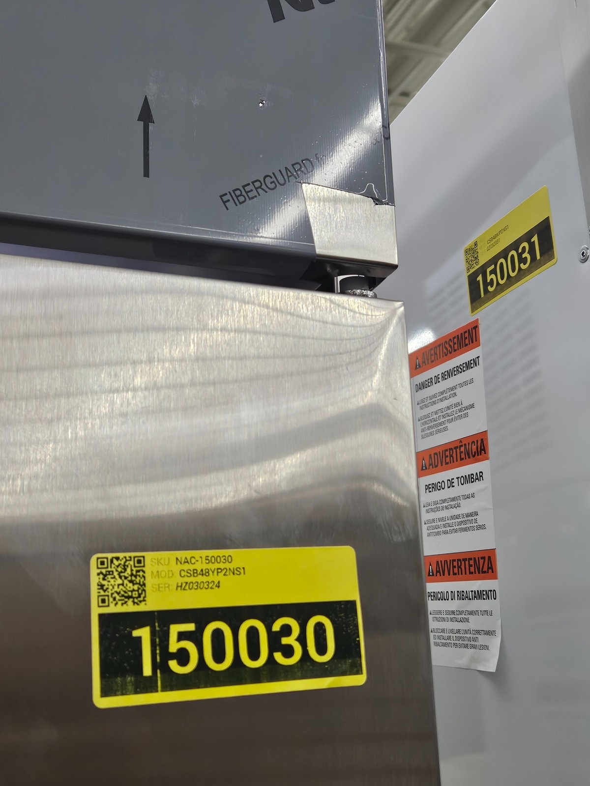 GE Café CSB48YP2NS1 48" Stainless Built-In Side/Side Refrigerator NOB #150030