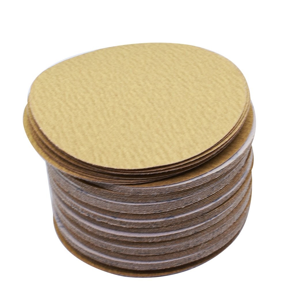 100 Pack 6" High Quality 180 Grit NO-Hole Hook Loop Pads Sanding Disc Flocking