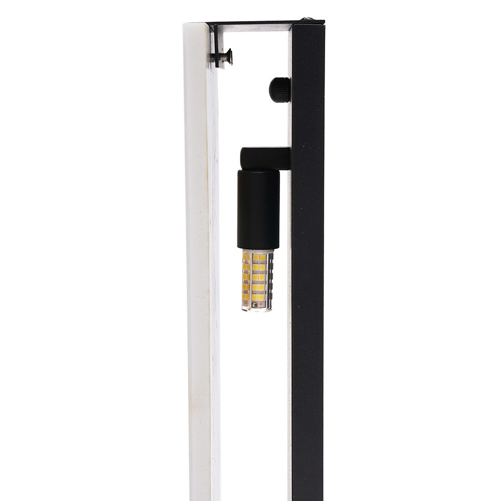 Marble Wall Light Hand Carved Alabaster Rectangular Sconce LED Indoor Wall Lamp