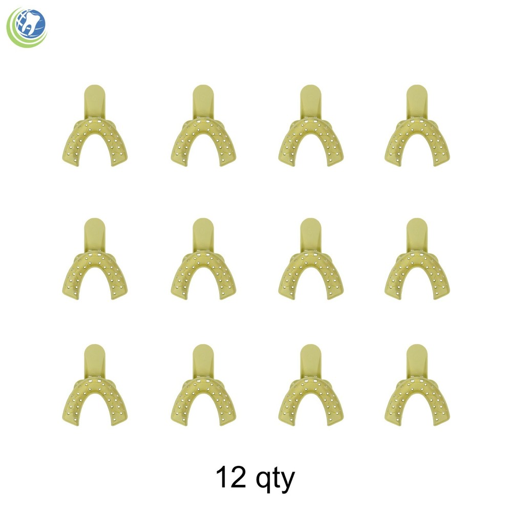 DENTAL PLASTIC AUTOCLAVABLE IMPRESSION TRAYS LOWER SMALL LS #6 12/BAG