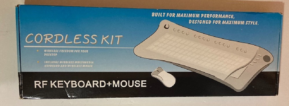 Wireless RF Keyboard+Mouse Model AKM9300-BB-E