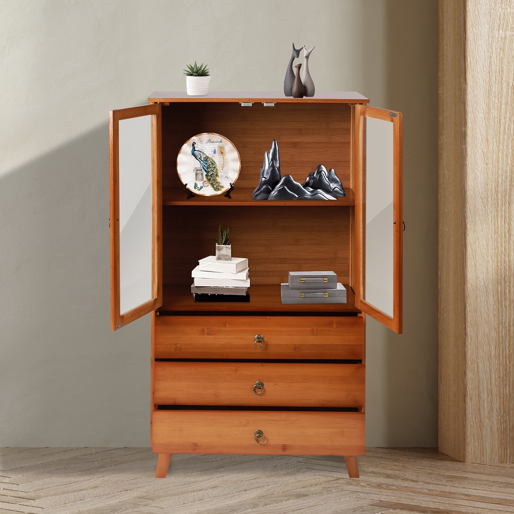 Accent Storage Cabinet with 2 Doors Buffet & Sideboard Decorative Cabinet