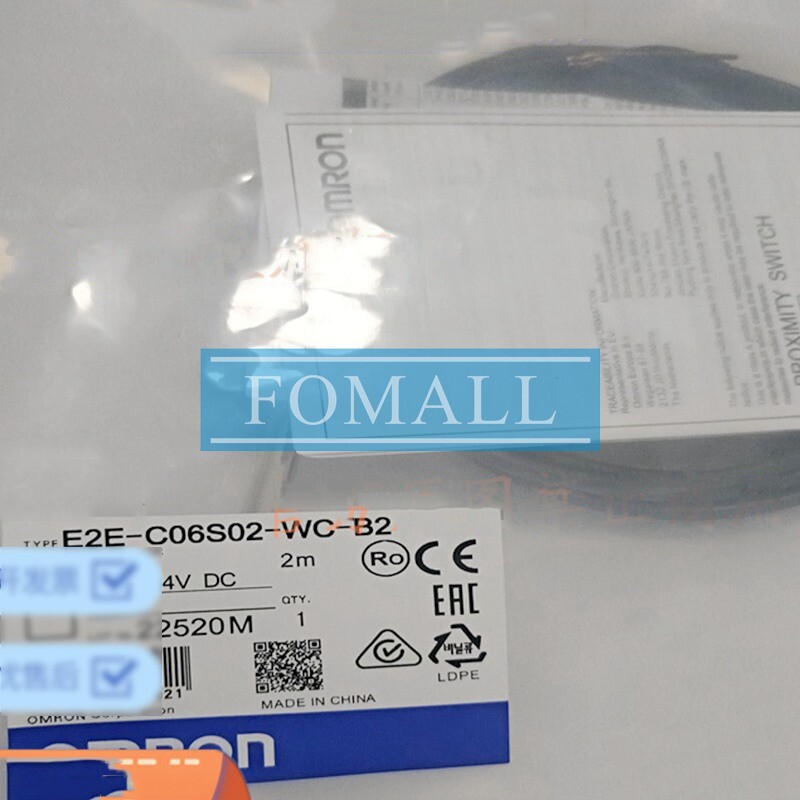 For  E2E-C06S02-WC-B2 2m OMRON 1Pcs New  proximity switch sensor