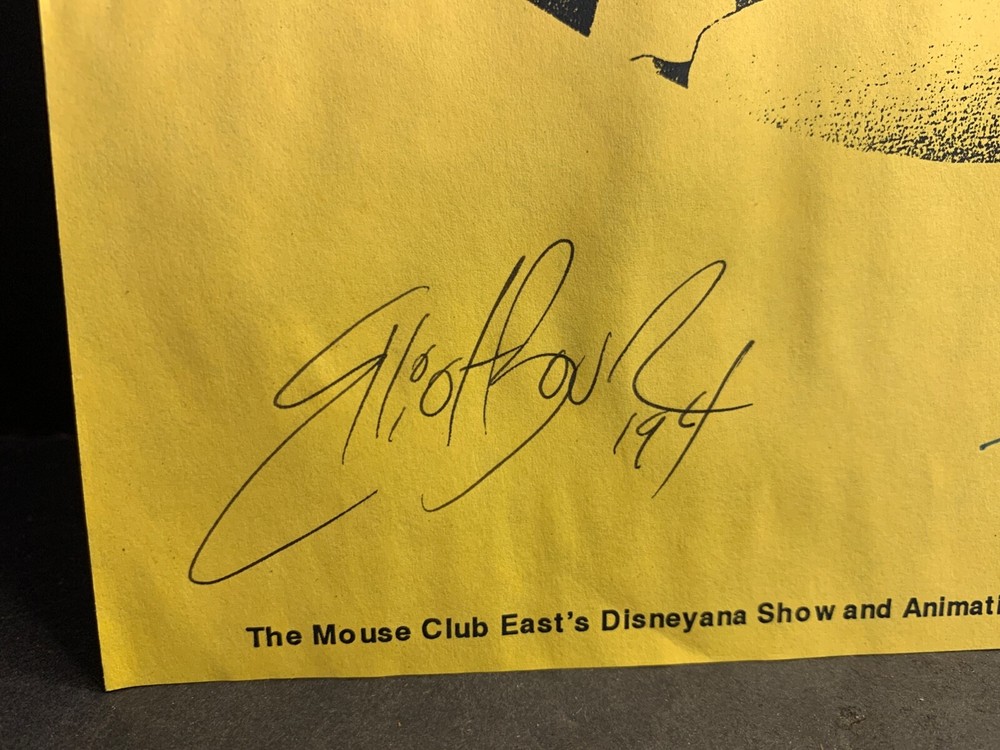 Disney Simba Animator Autographs, Tom Bancroft & Elliot Bour, 1994