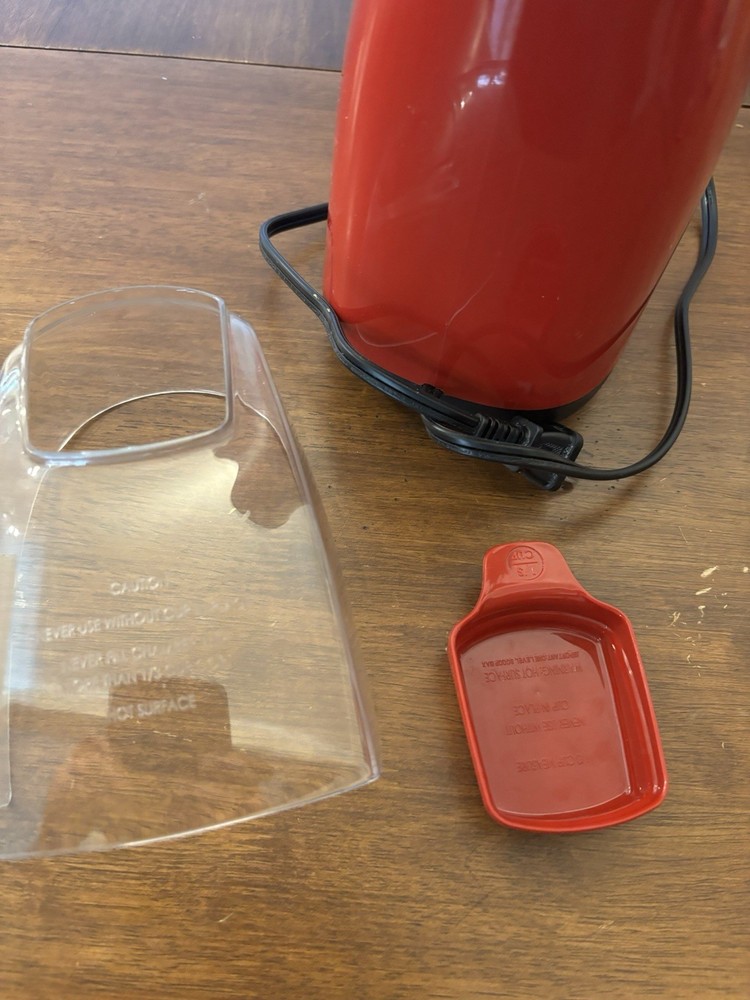 Presto Hot Air Popper Popcorn Maker RED Tested-working