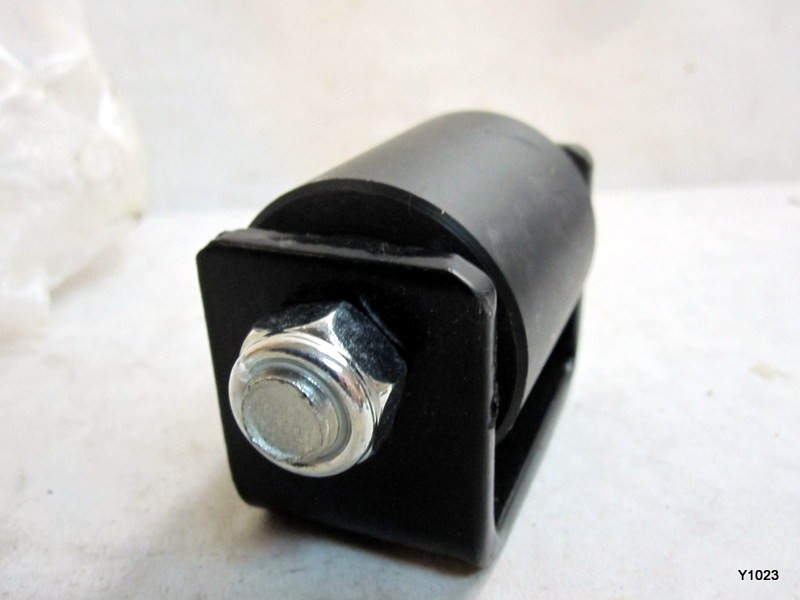Sliding, Rolling Gate Guide Roller Black UHMW Roller 3"