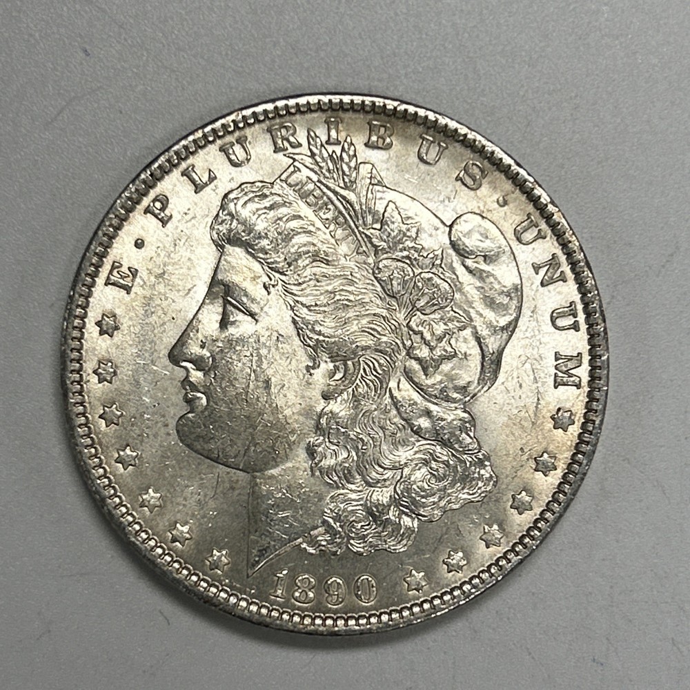 1890 $1 Morgan Silver Dollar BU Uncirculated