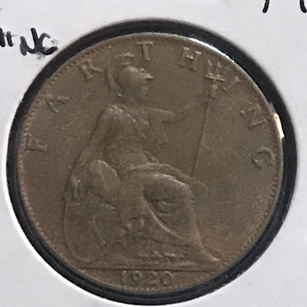 Great Britain Farthing KM 808 Ch Brn Unc 1920
