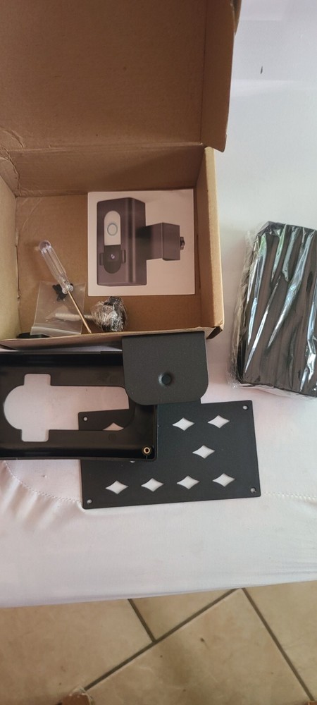 Anti-Theft Video Doorbell Bracket Black Ring Camera Compatible With Most