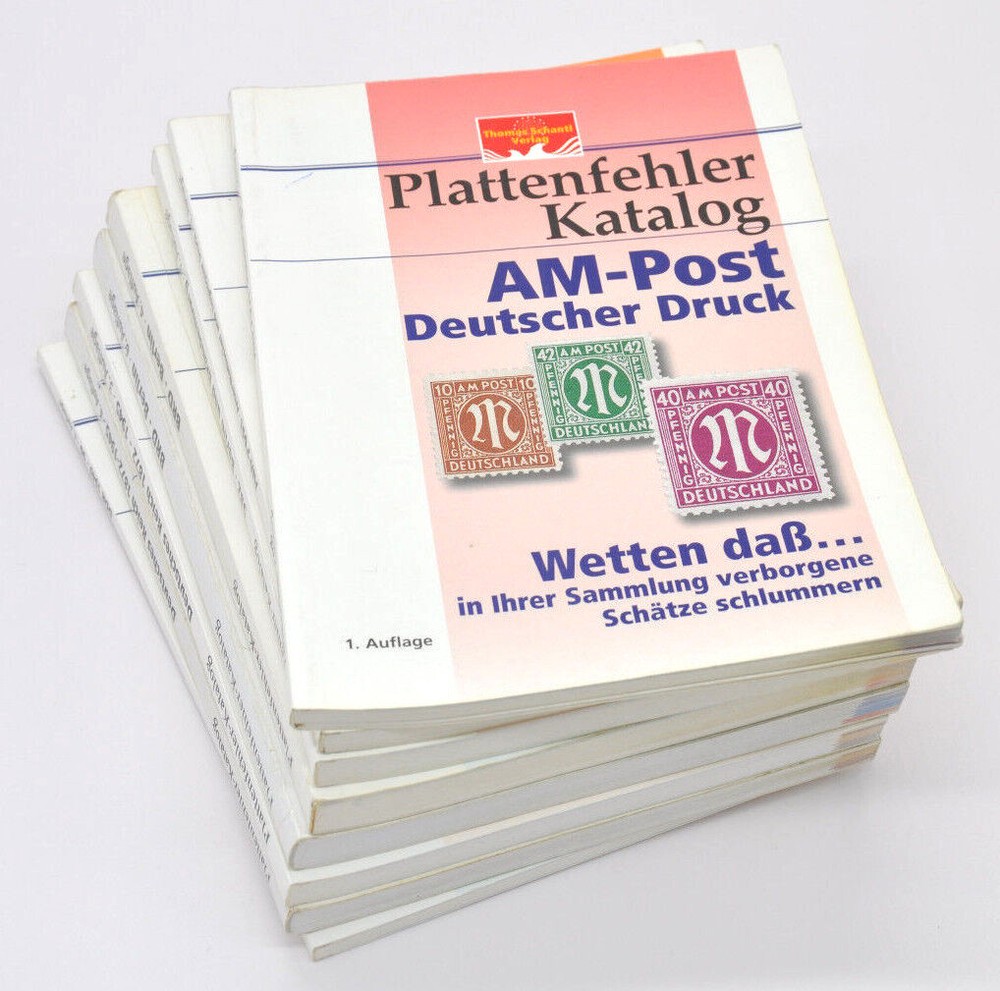 Thomas Schantl Plattenfehler Katalog - Auswahl aus 12 Katalogen
