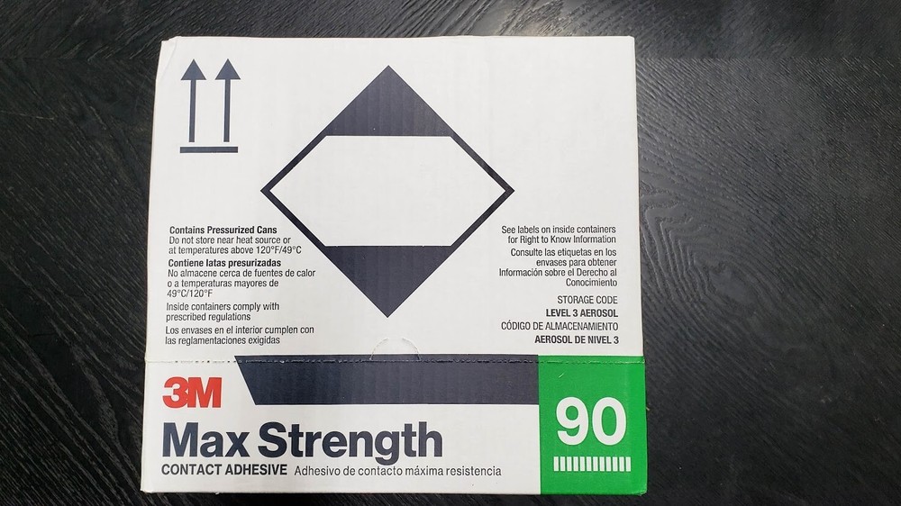 3M 90 Max Strength Multi Surface Contact Adh. Spray, 12.6 oz, 12 cans/case