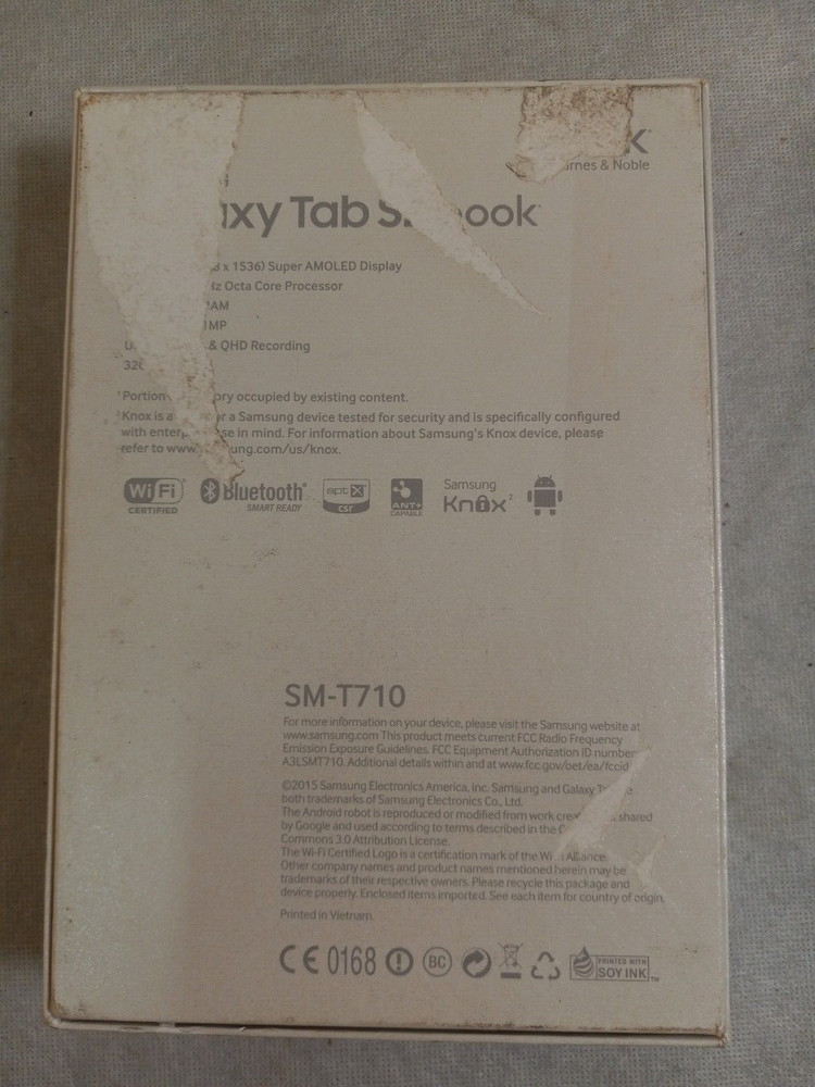 SAMSUNG Galaxy Tab S2 Nook EMPTY BOX ONLY