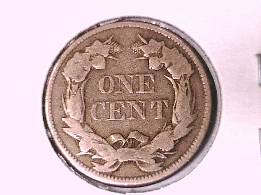 1857 Flying Eagle Cent Genuine Raw Ungraded 00435