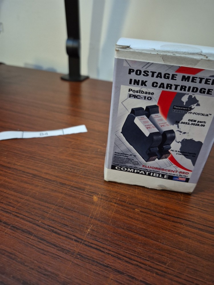 FP PIC10 Fluorescent Red Ink Cartridge replacement for PostBase machines