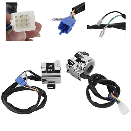1 Pair Universal Motorcycle Handlebar Switch Control Button for Turn Headlight