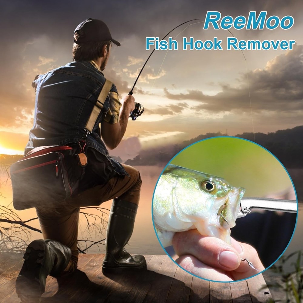 Fish Hook Remover, Premium Stainless Steel Remover Tool - silver