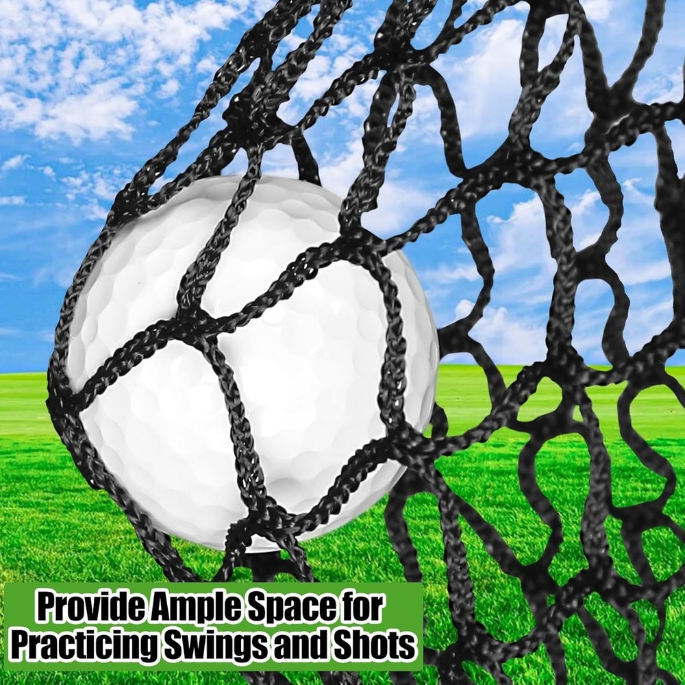 Golf Practice Net, 10Ft/15Ft/20Ft Golf Hitting Nets Heavy Duty Nylon Golf Net...