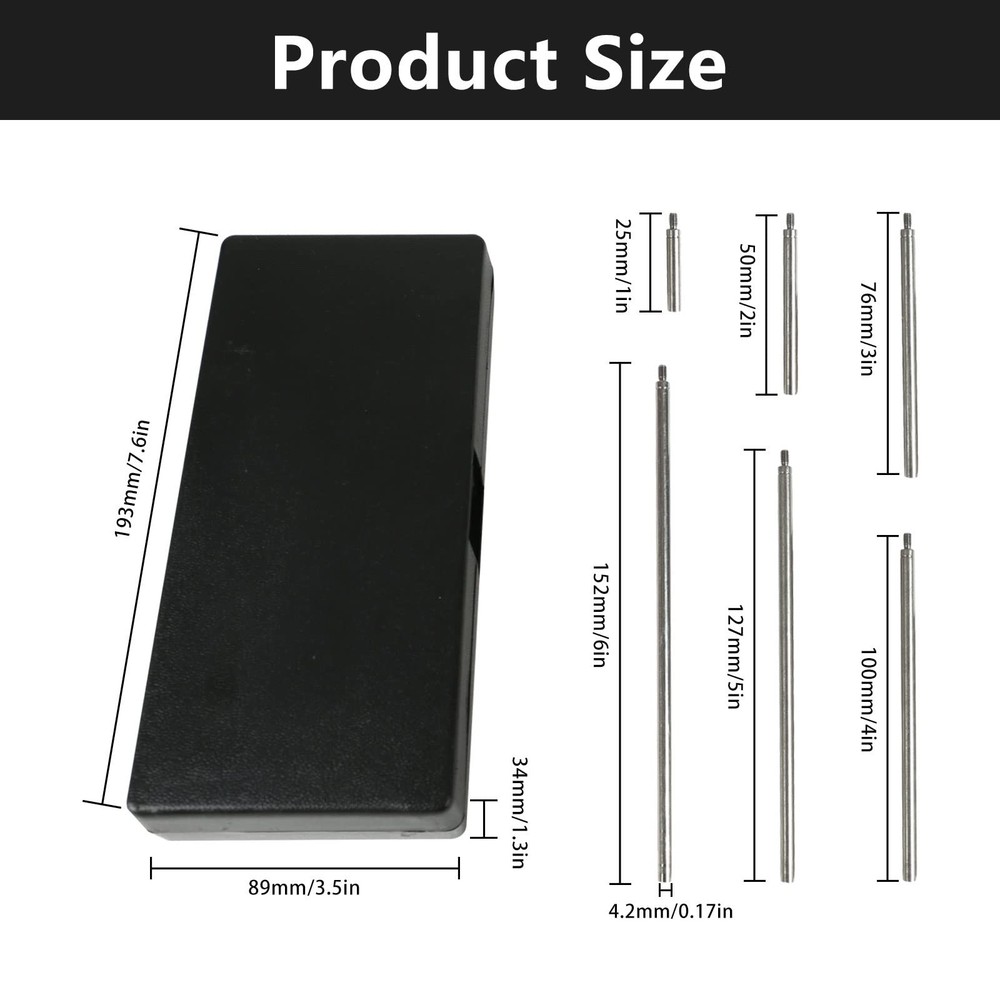 Dial Indicator Extension Stem Rod,6 Pieces Digital Extension...
