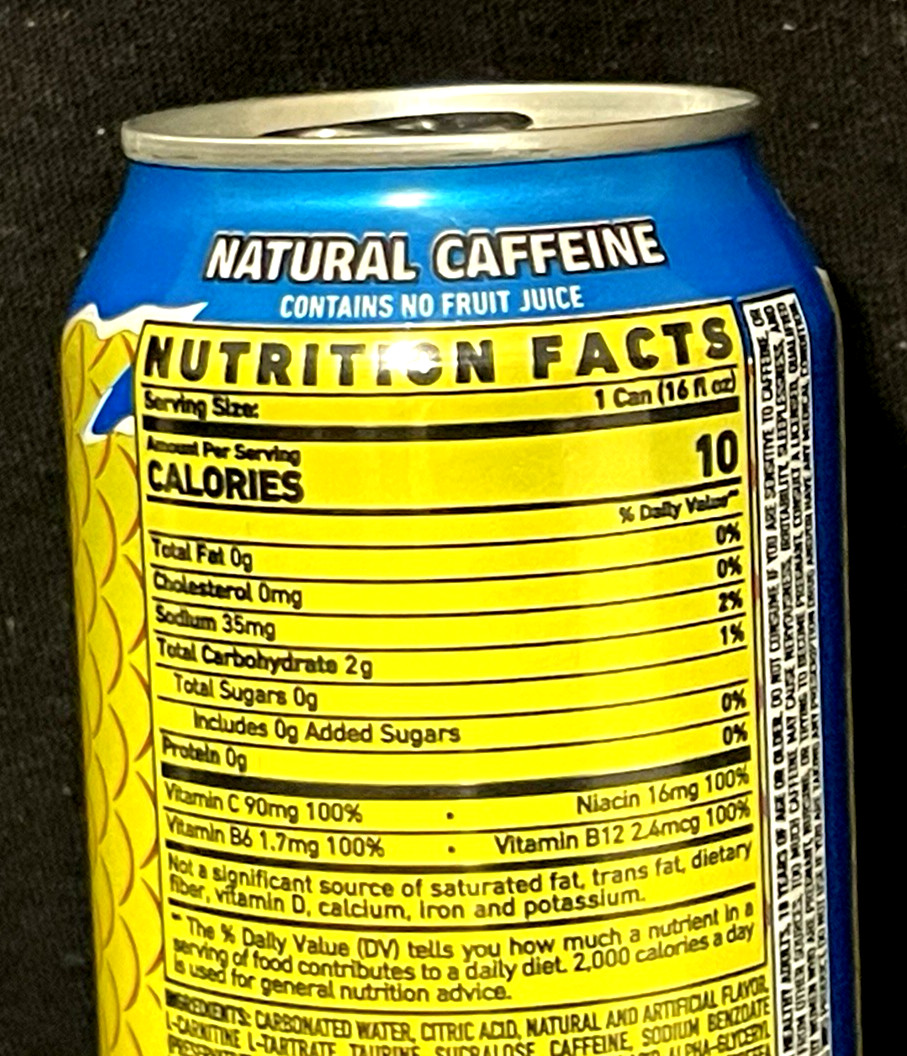 Ghost Swedish Fish Energy Drink Zero Sugar 2 Cans 16 oz Discounted Candy Flavor