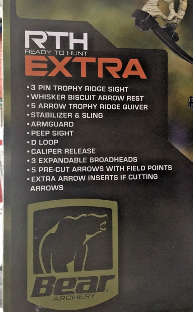 NEW! BEAR VAST RTH EXTRA Compound Bow Kit - SEALED!