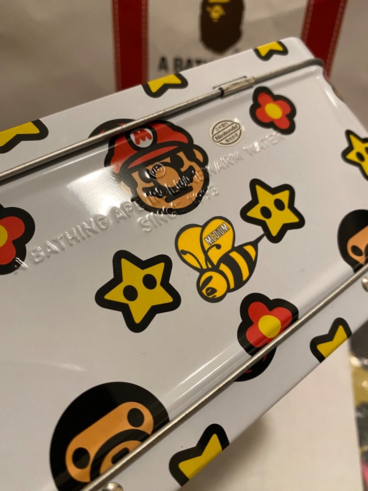 Bape Baby Milo Mario Bros. Lunch Box 100% Authentic *A Bathing Ape