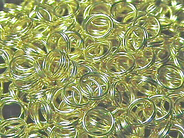 7mm Gold Plated Split Rings (100) Great For Charms!