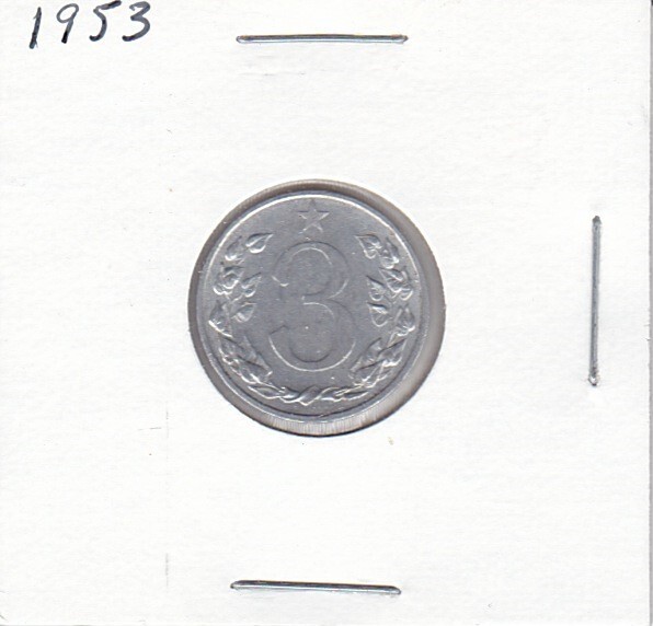 1953 Czechoslovakia 3 Halere