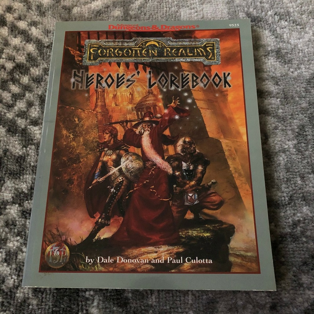 AD&D Forgotten Realms Heroes Lorebook TSR
